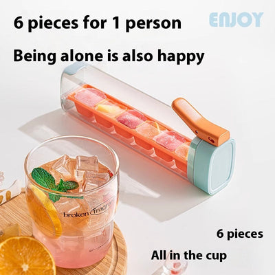 Ice Cube Mold Food Grade Tray With Storage Box Kitchen Tool