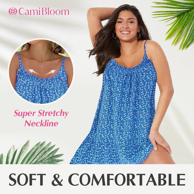 Floral Camisole Dress Lightweight Summer Floral Print Sleeveless Dress