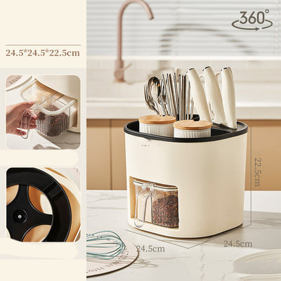 Kitchen Storage Holder Large Capacity Chopstick Spoon Cutlery Organizer