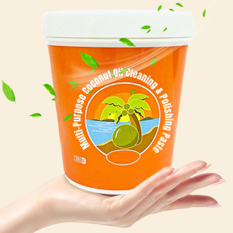 Multi-Purpose Coconut Oil Cleaning Paste For Polishing And Care