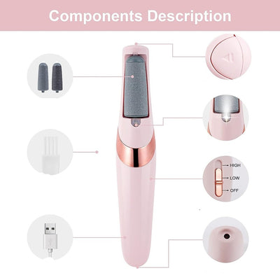 Electric Callus Remover Foot Grinder For Hard Cracked Skin Care