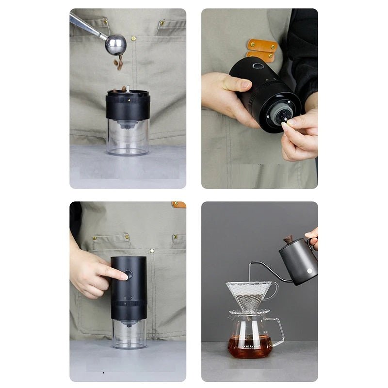 Electric Coffee Bean Grinder USB-C Mini Ceramic Core For Spices Nuts