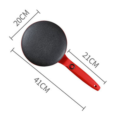Electric Crepe Maker Nonstick Surface Easy Clean Kitchen Appliance