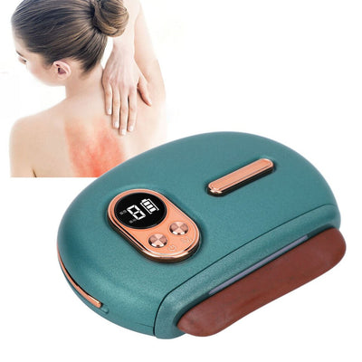 Electric Gua Sha Massager With Heating Vibration LCD Screen