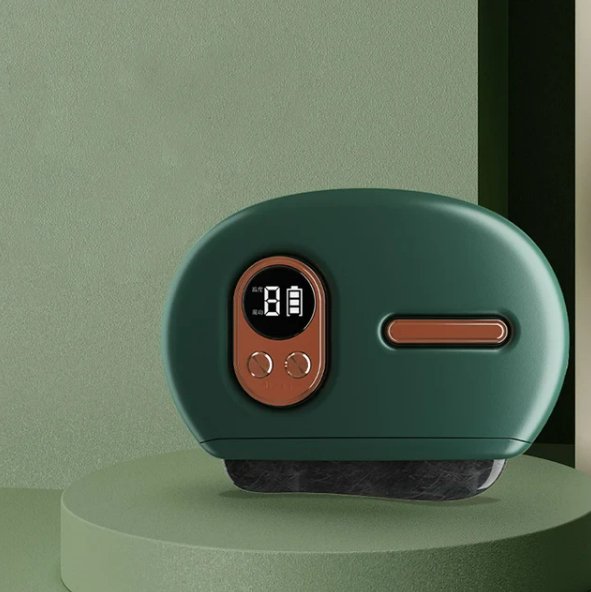 Electric Gua Sha Massager With Heating Vibration LCD Screen