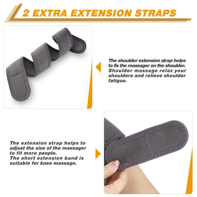 Electric Heating Knee Massager Cordless Rechargeable Wrap With Vibration