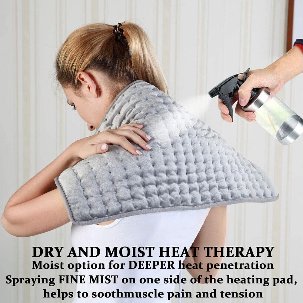 Electric Heating Pad For Back Pain Relief And Muscle Cramps Therapy