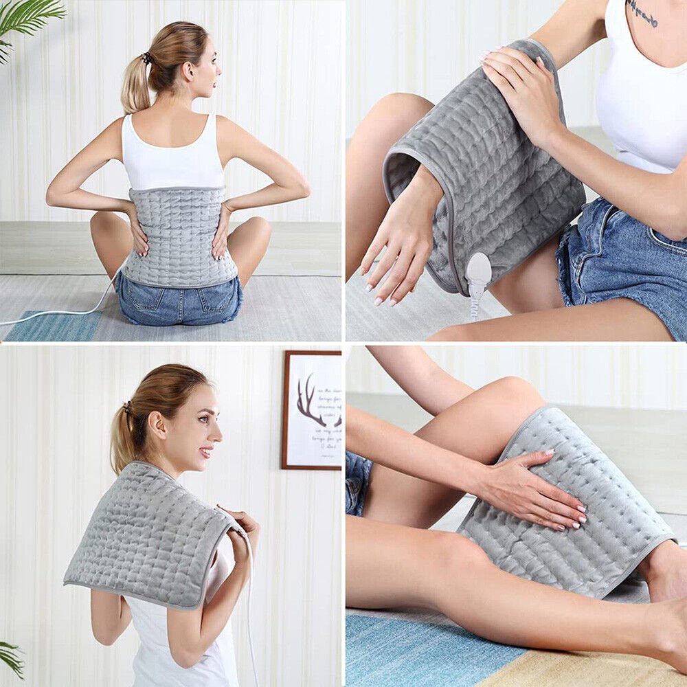 Electric Heating Pad For Back Pain Relief And Muscle Cramps Therapy