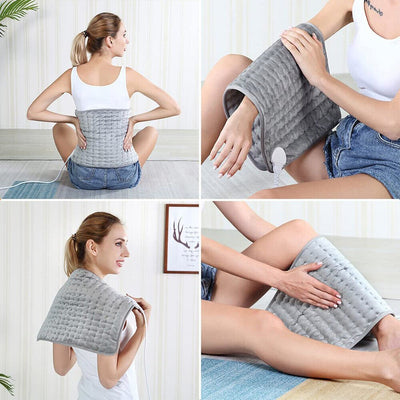 Electric Heating Pad For Back Pain Relief And Muscle Cramps Therapy