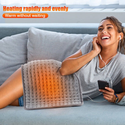 Electric Heating Pad For Back Pain Relief And Muscle Cramps Therapy