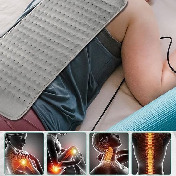 Electric Heating Pad For Back Pain Relief And Muscle Cramps Therapy