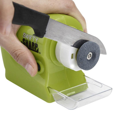 Electric Knife Sharpener With Dual Grinding Slots For Precision