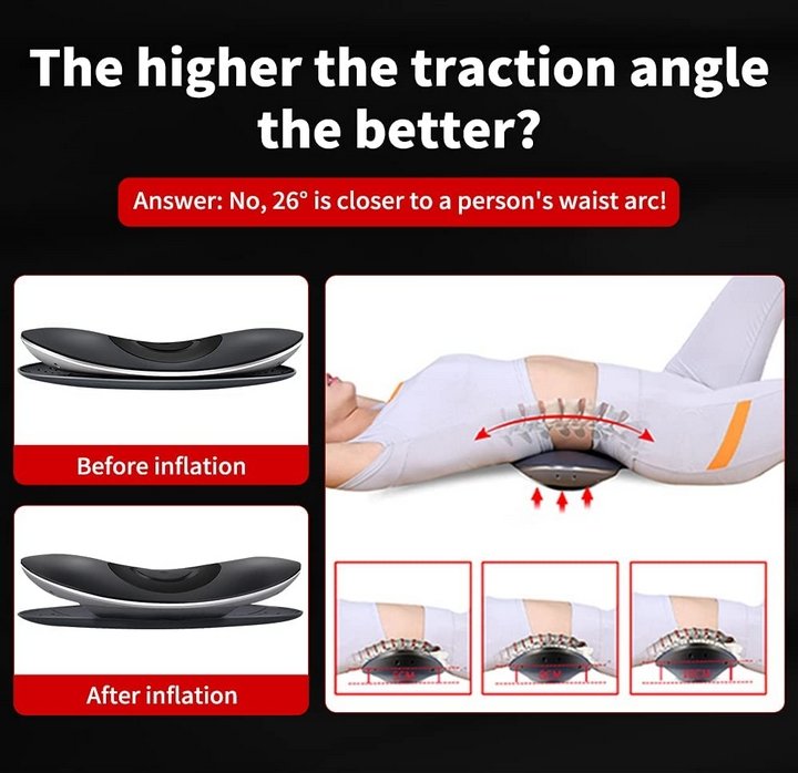 Electric Lumbar Traction Device For Back Pain Relief Therapy