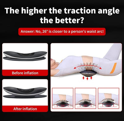Electric Lumbar Traction Device For Back Pain Relief Therapy