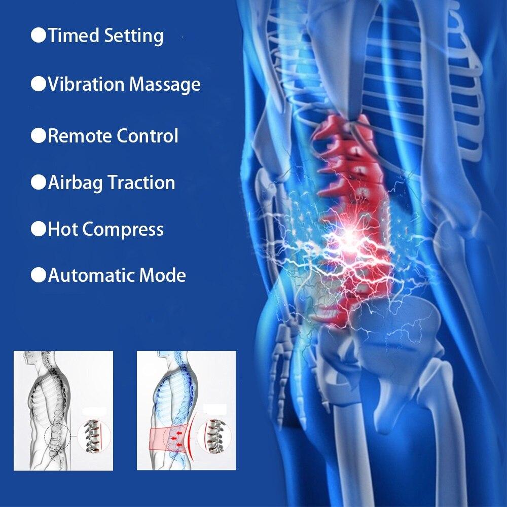 Electric Lumbar Traction Device For Back Pain Relief Therapy