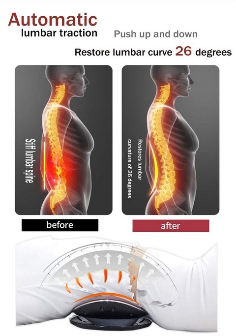 Electric Lumbar Traction Device For Back Pain Relief Therapy
