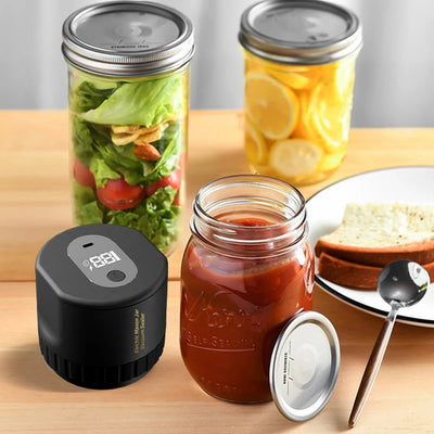 Electric Mason Jar Vacuum Sealer Cordless Kit For Wide And Regular Mouth Jars
