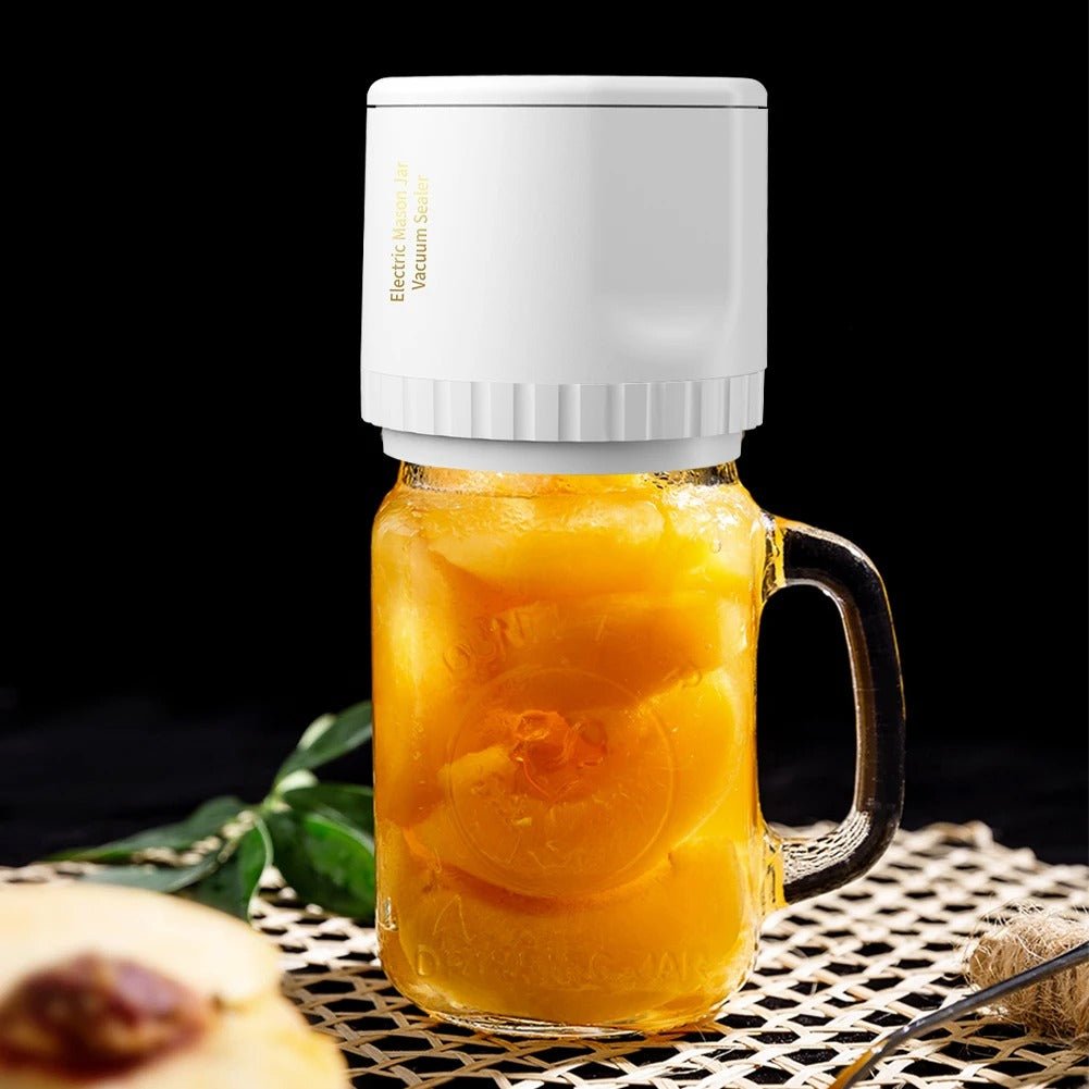 Electric Mason Jar Vacuum Sealer Cordless Kit For Wide And Regular Mouth Jars