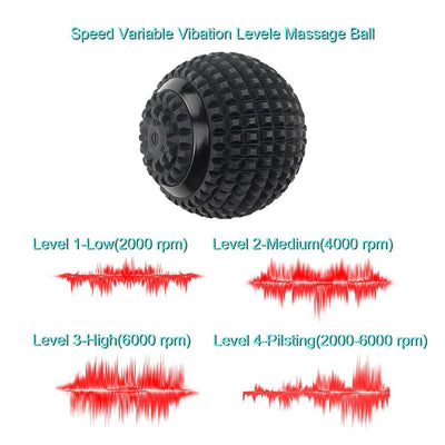 Electric Massage Ball Fitness Roller With 4-Speed Intensity Settings