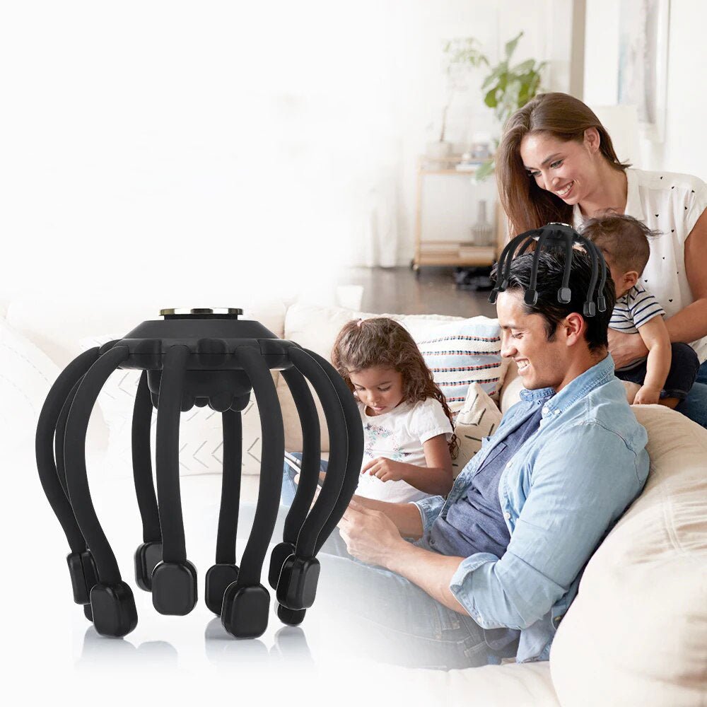 Electric Scalp Massager Rechargeable Octopus Claw Hair Stimulator