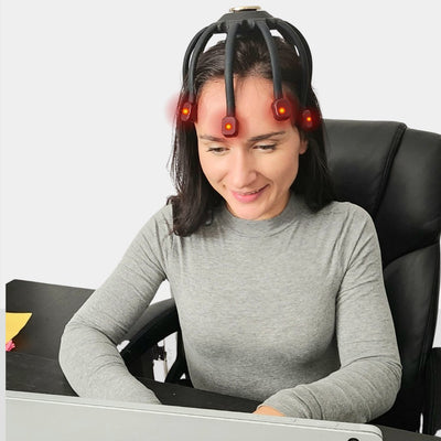 Electric Scalp Massager Rechargeable Octopus Claw Hair Stimulator