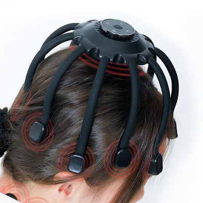 Electric Scalp Massager Rechargeable Octopus Claw Hair Stimulator