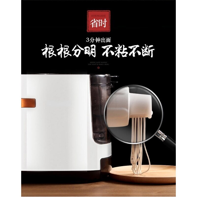 Electric Pasta Maker 180W With 6 Noodle Shaping Discs