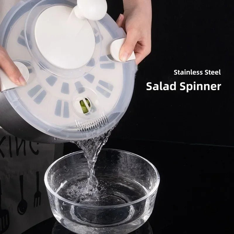 Electric Salad Spinner With Large Bowl Colander For Vegetables Herbs
