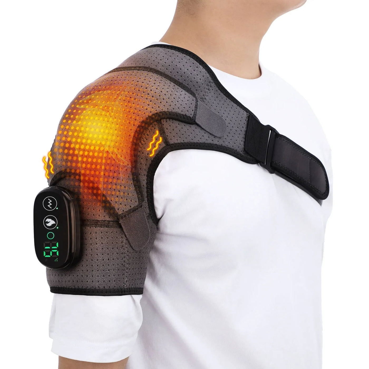 Electric Shoulder Massager Heating Pad For Pain Relief And Therapy