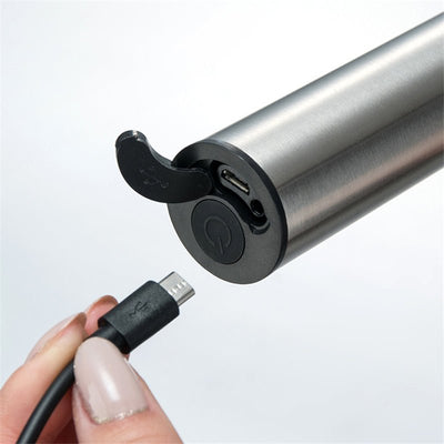 Electric Milk Frother Stainless Steel Handheld Mixer For Coffee Foam