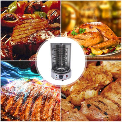 Electric Shawarma Machine Vertical Broiler Stainless Steel Grill