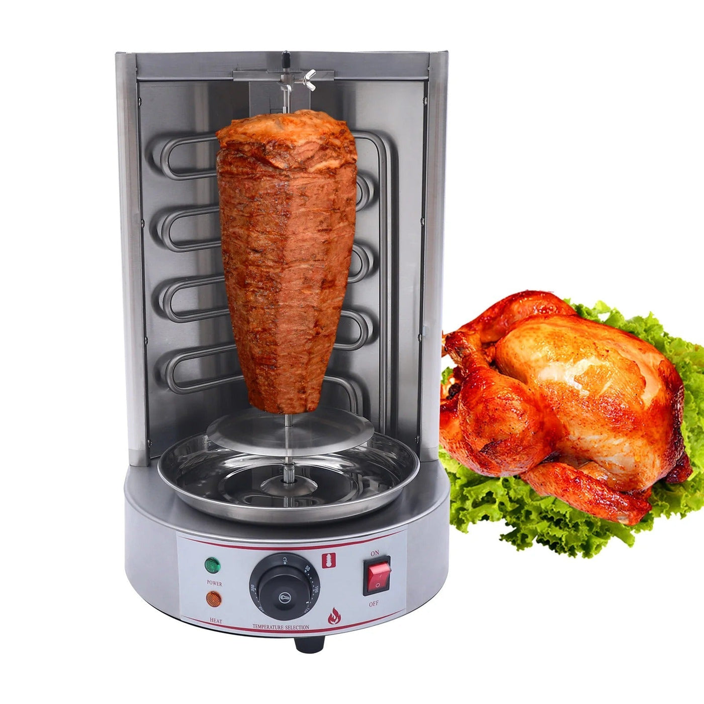 Electric Shawarma Machine Vertical Broiler Stainless Steel Grill