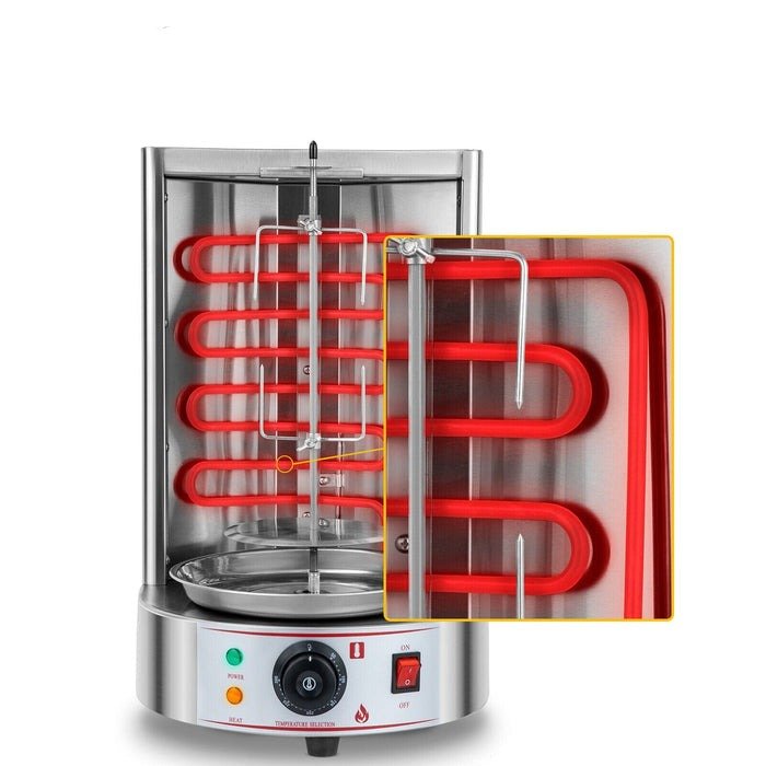Electric Shawarma Machine Vertical Broiler Stainless Steel Grill