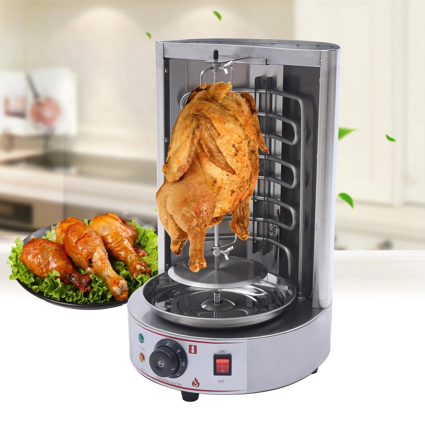 Electric Shawarma Machine Vertical Broiler Stainless Steel Grill