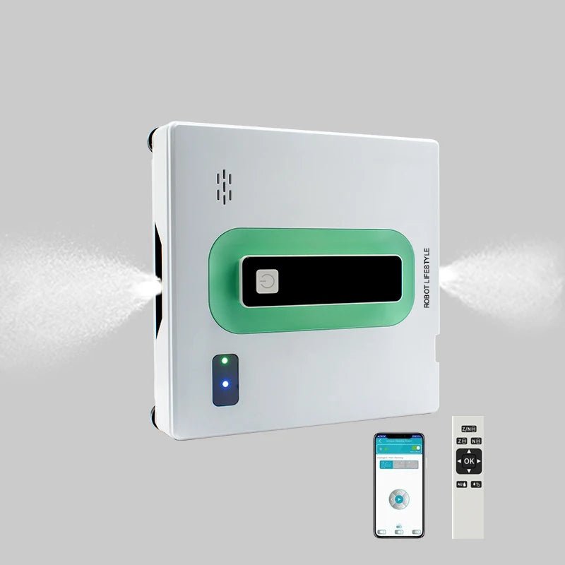 Electric Window Cleaner Robot With Remote Control And Anti Falling Sensor