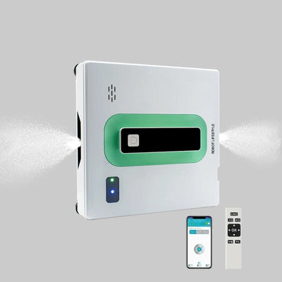 Electric Window Cleaner Robot With Remote Control And Anti Falling Sensor