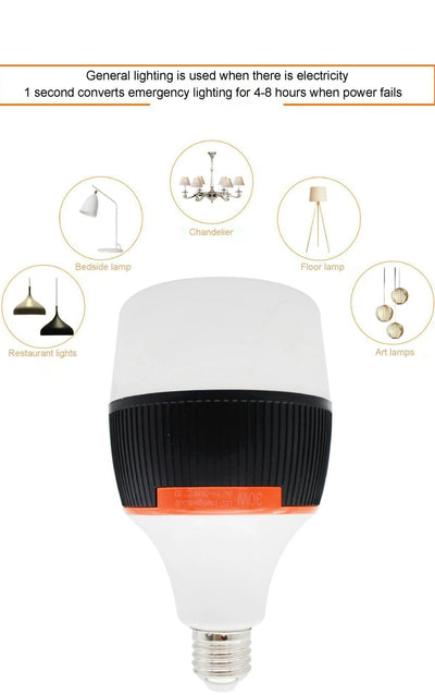 Emergency LED Bulb 8000K Detachable Energy Saving Camping Light