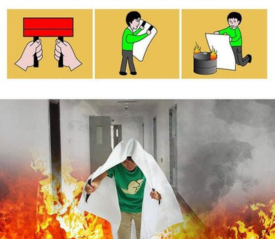 Emergency Fire Blanket 2M X 2M Large Sealed Safety Blanket