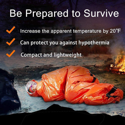 Emergency Waterproof Sleeping Bag For Outdoor Survival And Camping