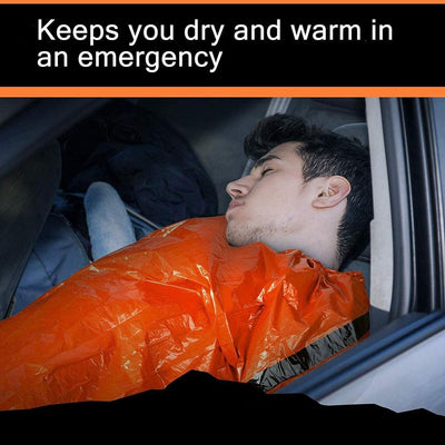 Emergency Waterproof Sleeping Bag For Outdoor Survival And Camping