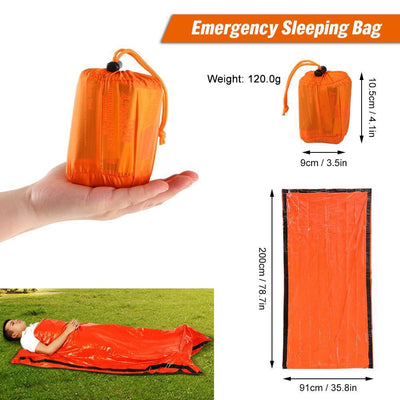 Emergency Waterproof Sleeping Bag For Outdoor Survival And Camping