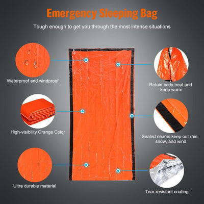 Emergency Waterproof Sleeping Bag For Outdoor Survival And Camping