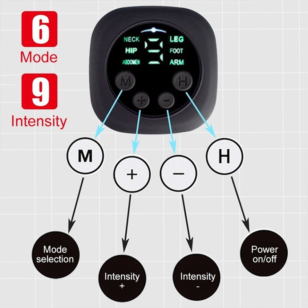 EMS Ab Stimulator Belt For Belly Slimming And Muscle Toning