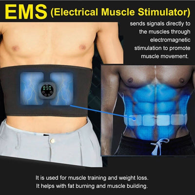 EMS Ab Stimulator Belt For Belly Slimming And Muscle Toning