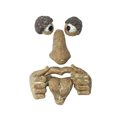 Enchanted Tree Face Decoration Outdoor Old Man Tree Sculpture