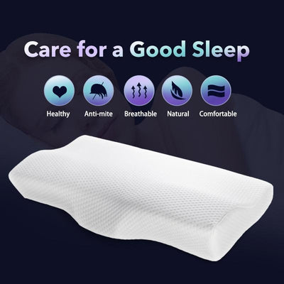 Ergonomic Memory Foam Neck Pillow For Comfortable Cervical Support