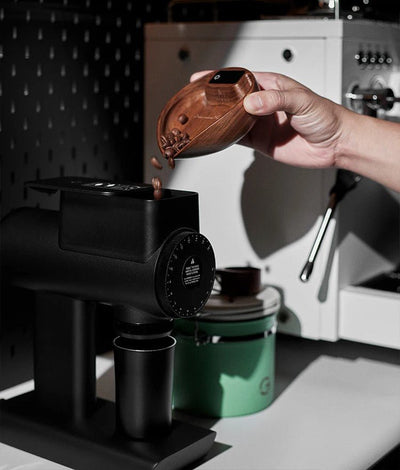 Espresso Scale With LED Display And Walnut Bean Tray Accurate Measurement
