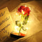 Eternal Rose Lamp Red LED Flower Light In Glass Dome Gift