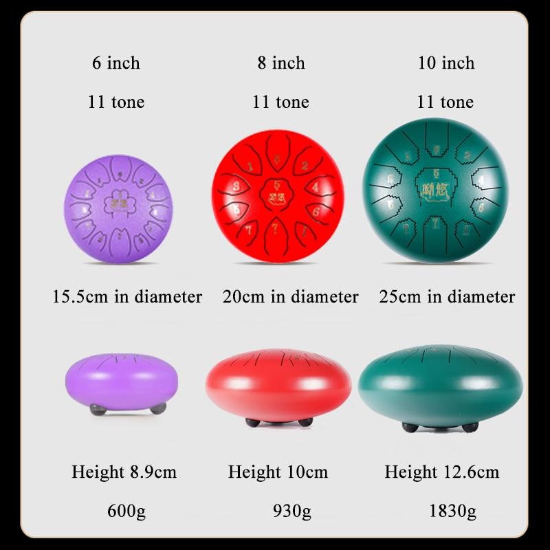 Ethereal 11 Tune Steel Tongue Drum For Relaxing Music