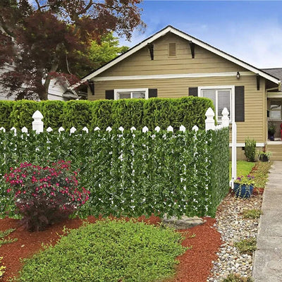 Expandable Faux Ivy Privacy Fence Panel For Garden Patio Decor
